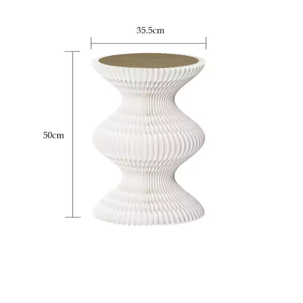 圓舞曲邊几 │ 風琴牛皮紙折疊家具 | ihpaper(一套兩件) - Design Chicken創意購物平台