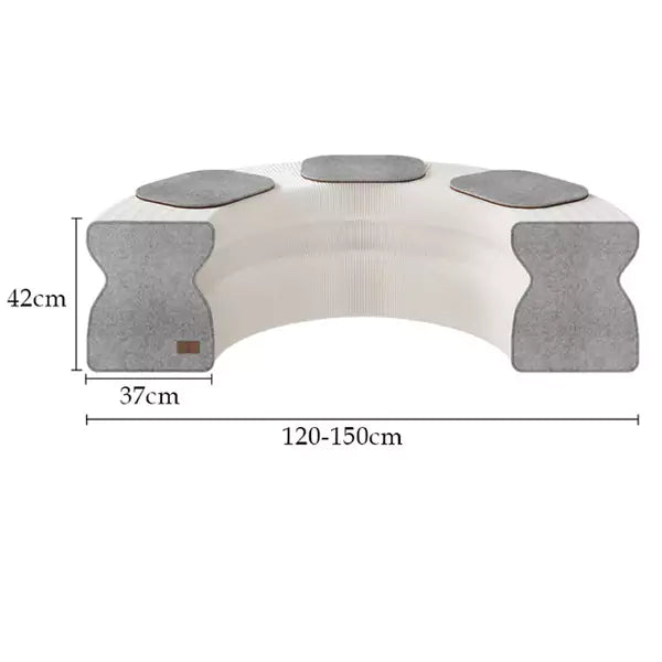 褶疊吐司長櫈 │ 風琴牛皮紙折疊家具 | ihpaper(一套兩件) - Design Chicken創意購物平台