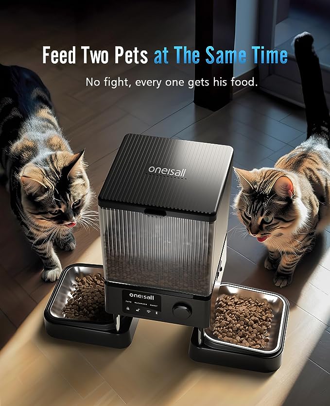 5G Wi-Fi自動寵物餵食器 | oneisall PFD-002 Pro - Design Chicken