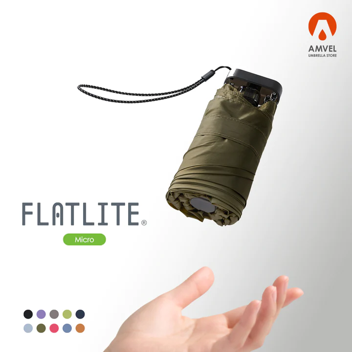 扁平型輕巧折疊傘 | 日本AMVEL FLATLITE Micro - Design Chicken創意購物平台