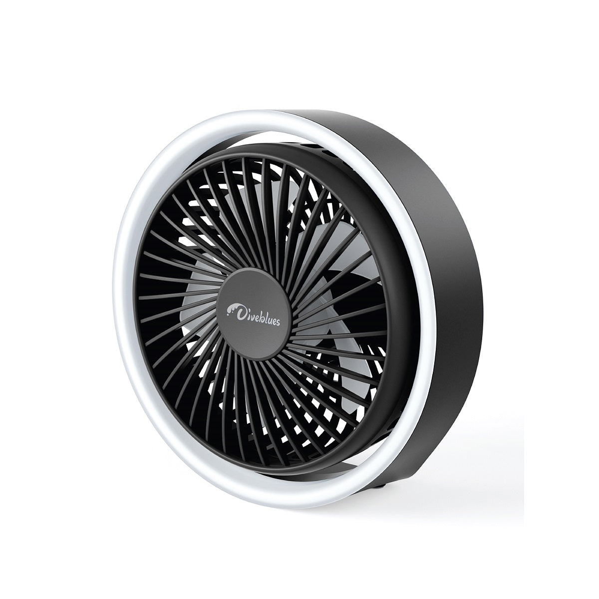 桌面帶燈風扇 | 美國 Diveblues Mini Desk Fan with LED Light - Design Chicken創意購物平台