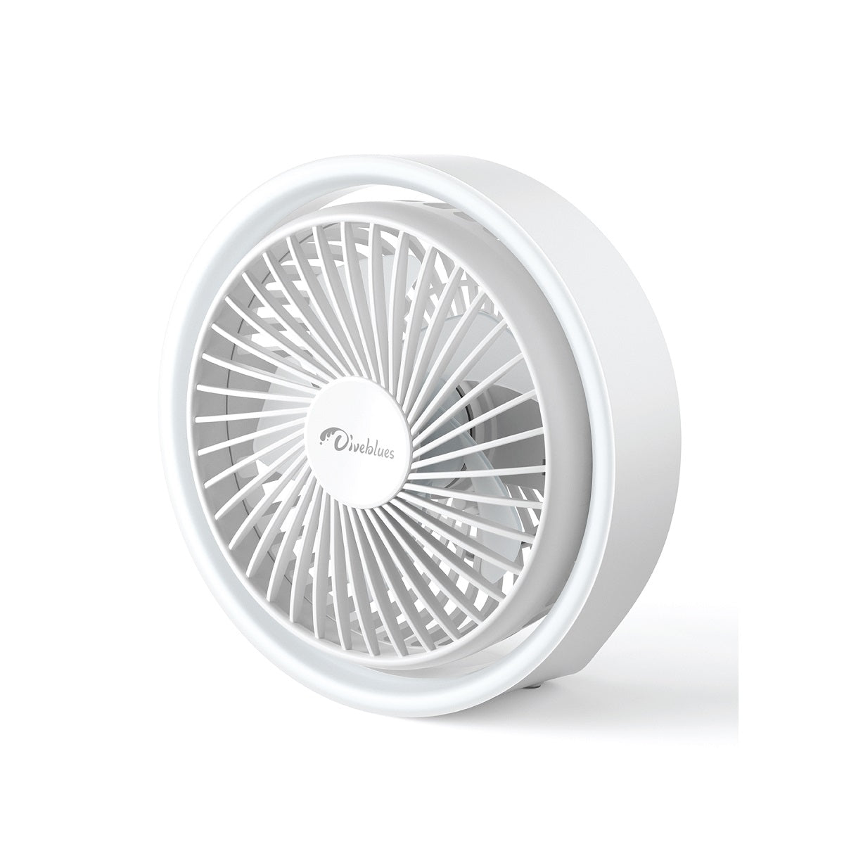 桌面帶燈風扇 | 美國 Diveblues Mini Desk Fan with LED Light - Design Chicken創意購物平台
