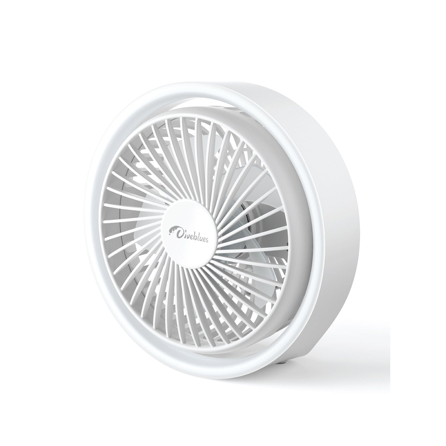 桌面帶燈風扇 | 美國 Diveblues Mini Desk Fan with LED Light - Design Chicken創意購物平台