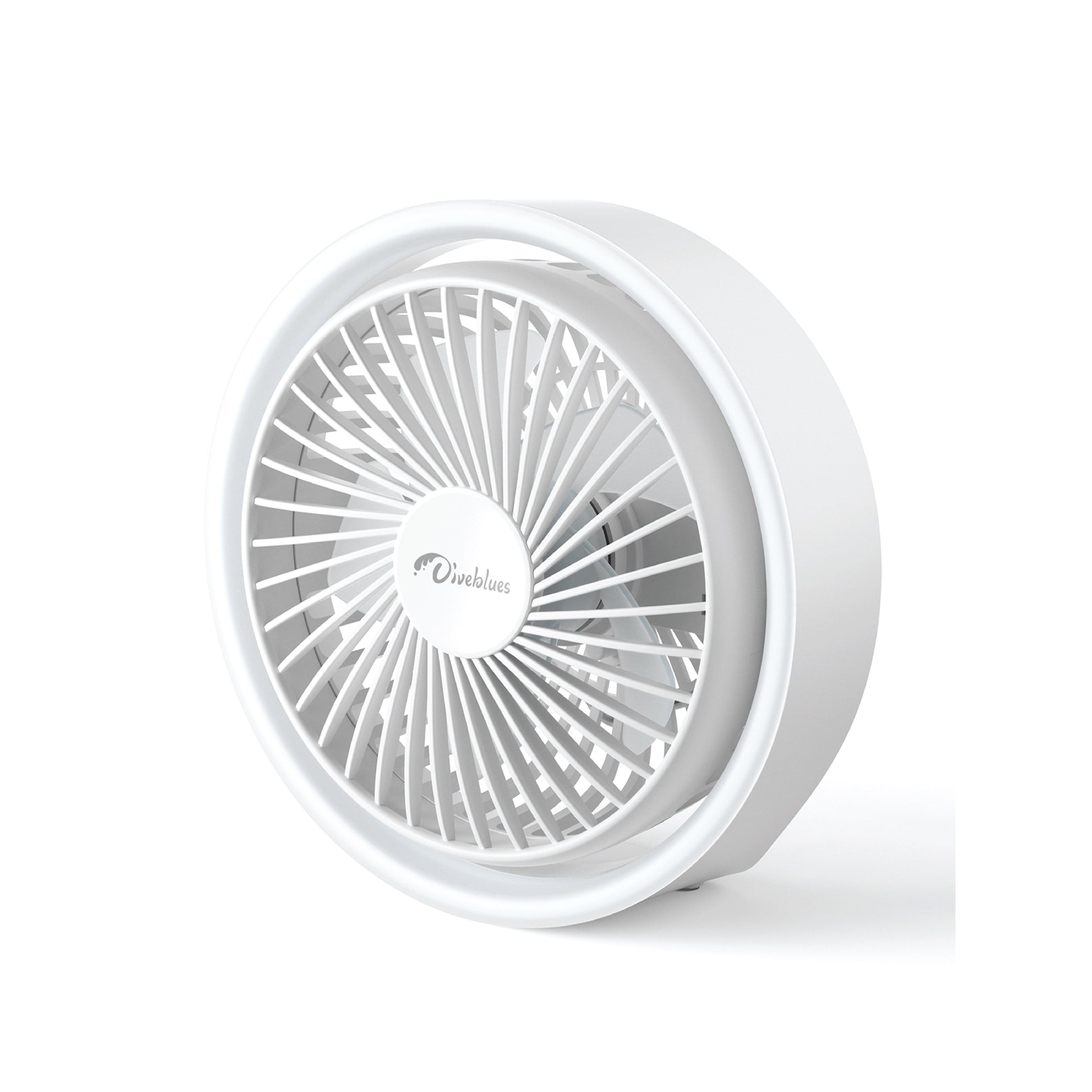 桌面帶燈風扇 | 美國 Diveblues Mini Desk Fan with LED Light - Design Chicken創意購物平台