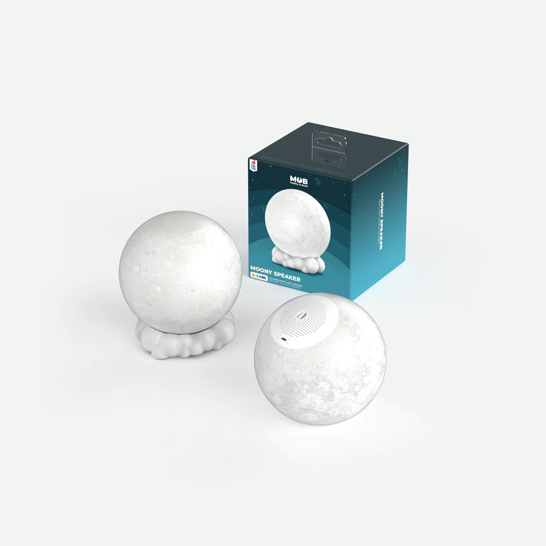 月球小夜燈藍芽喇叭 | 法國 MOB Moony Light & Speaker - Design Chicken