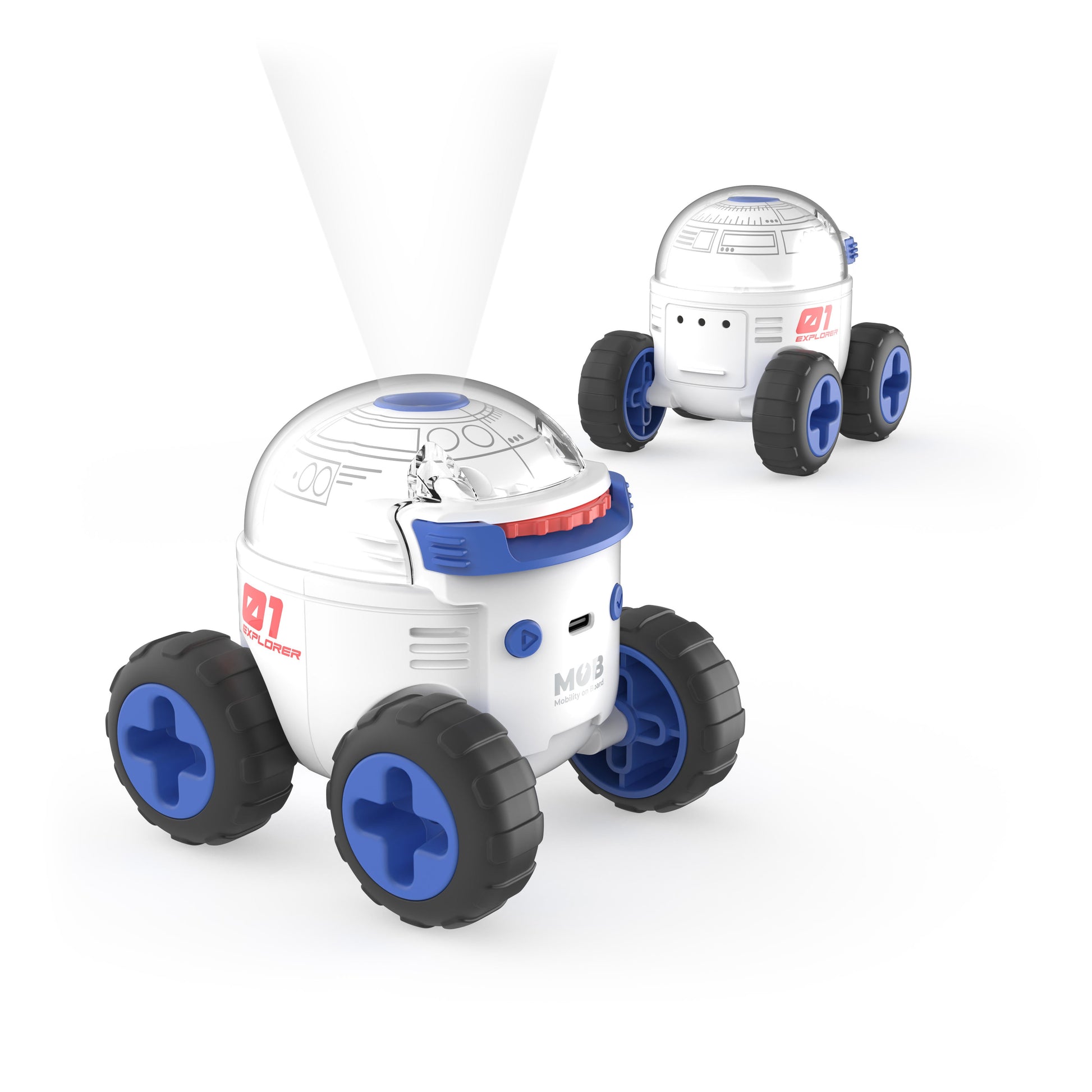 兒童探索太空車投影燈 | 法國 MOB Space Rover - Design Chicken