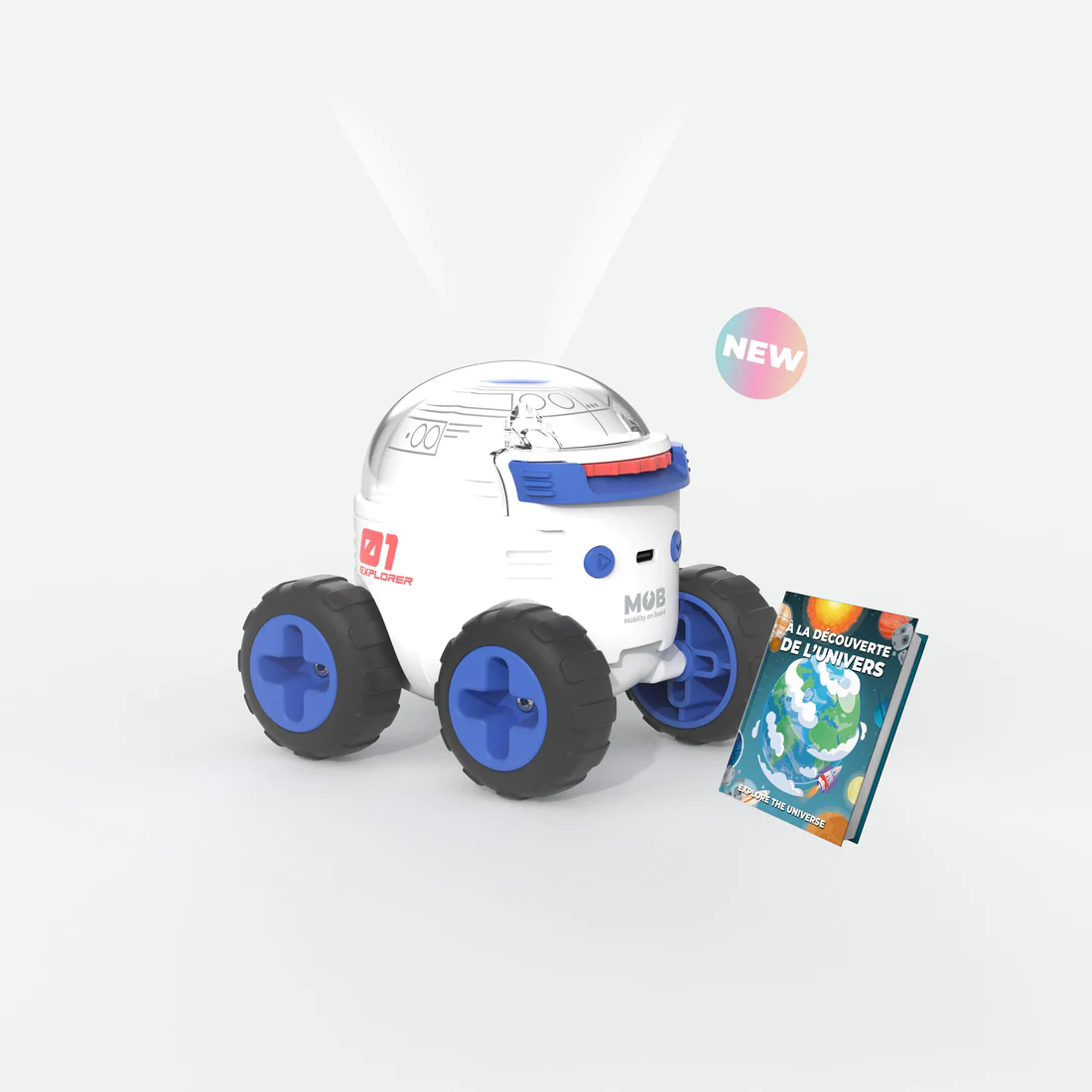 兒童探索太空車投影燈 | 法國 MOB Space Rover - Design Chicken