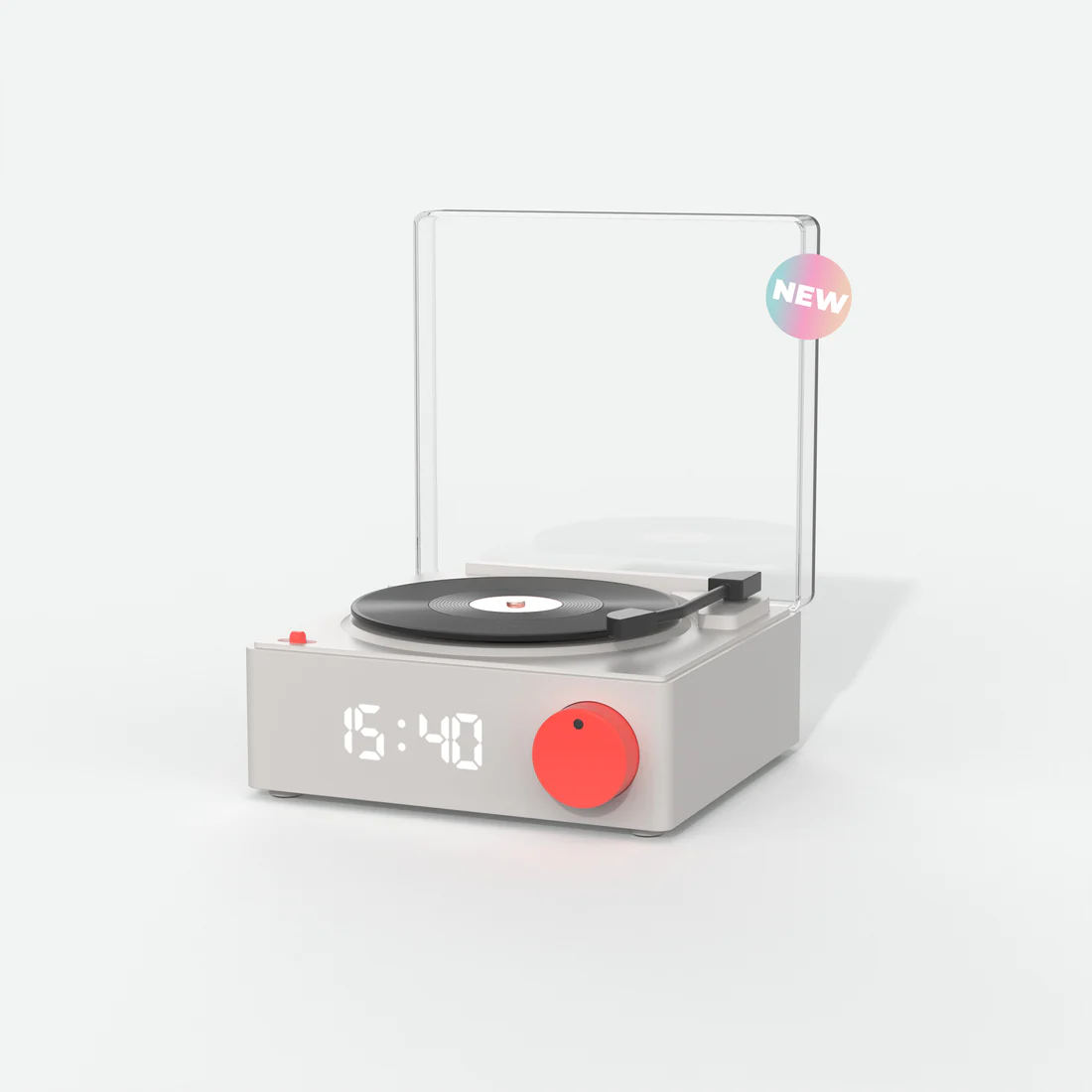 唱片機造型揚聲器 | 法國 MOB Speaker & Clock VS-80 - Design Chicken