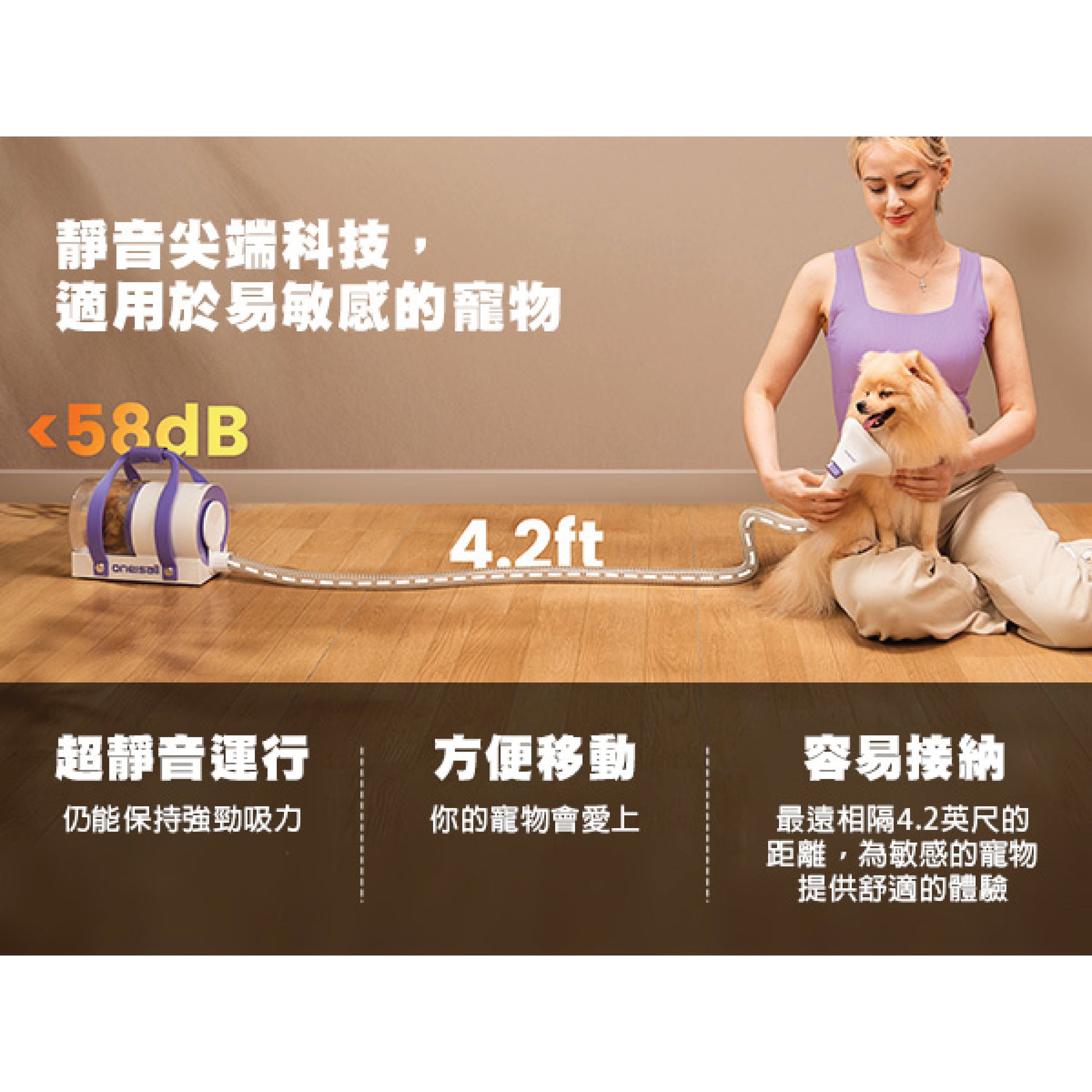 一機多用無線寵物吸毛器 | ONEISALL BM5 - Design Chicken創意購物平台