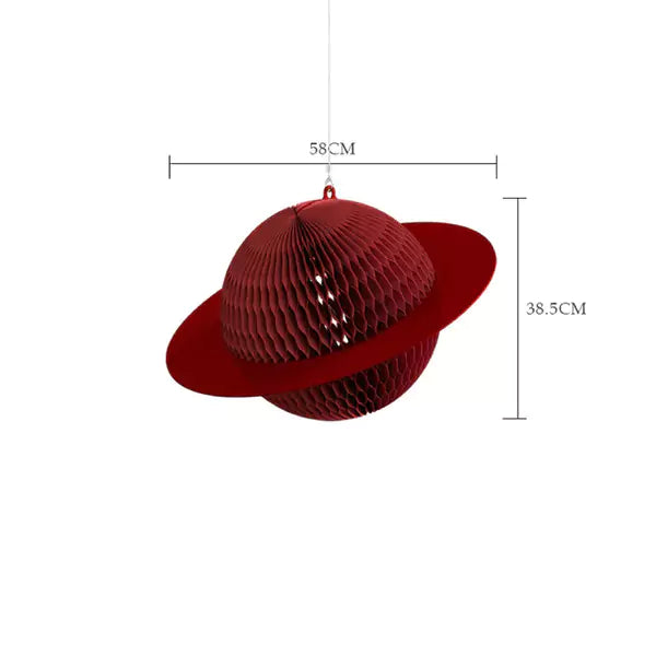 星球吊墜 │ 風琴牛皮紙折疊家具 | ihpaper（一套3件） - Design Chicken創意購物平台