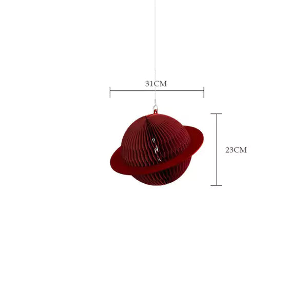 星球吊墜 │ 風琴牛皮紙折疊家具 | ihpaper（一套3件） - Design Chicken創意購物平台