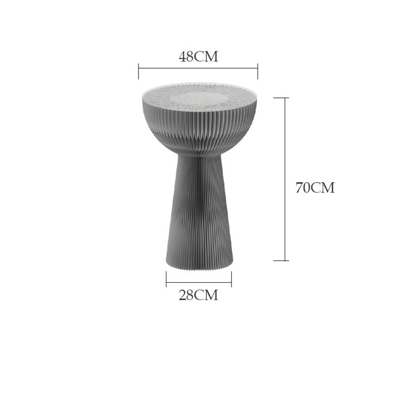 花束邊几 │ 風琴牛皮紙折疊家具 | ihpaper（一套兩件） - Design Chicken創意購物平台