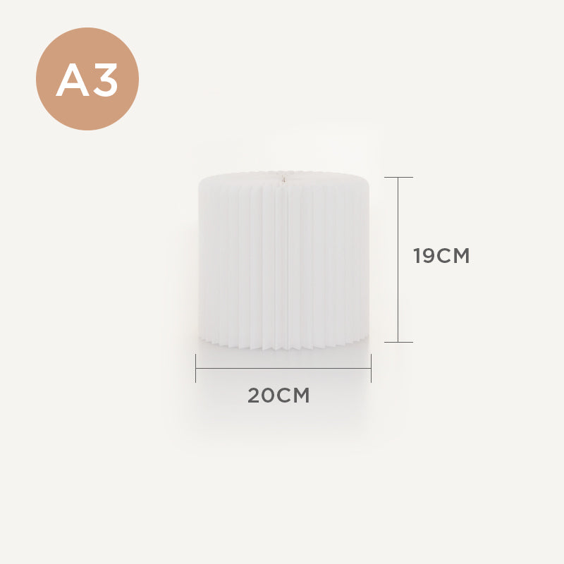 【即將推出】台面圓柱微展台 │ 風琴牛皮紙折疊家具 | ihpaper - Design Chicken