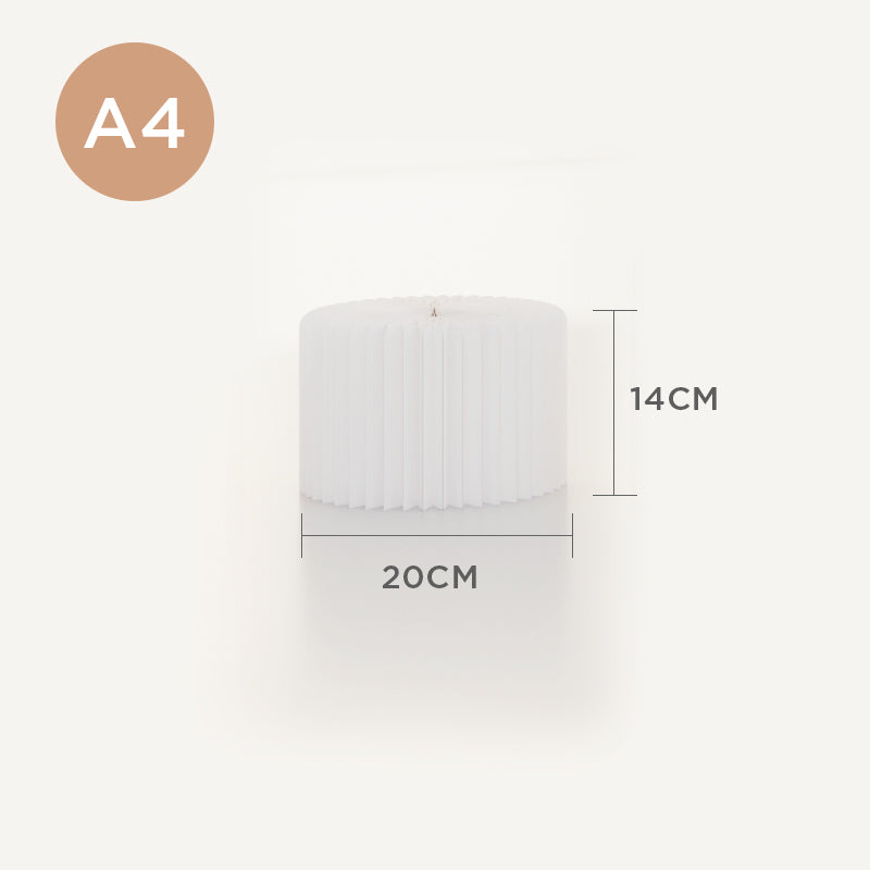 【即將推出】台面圓柱微展台 │ 風琴牛皮紙折疊家具 | ihpaper - Design Chicken