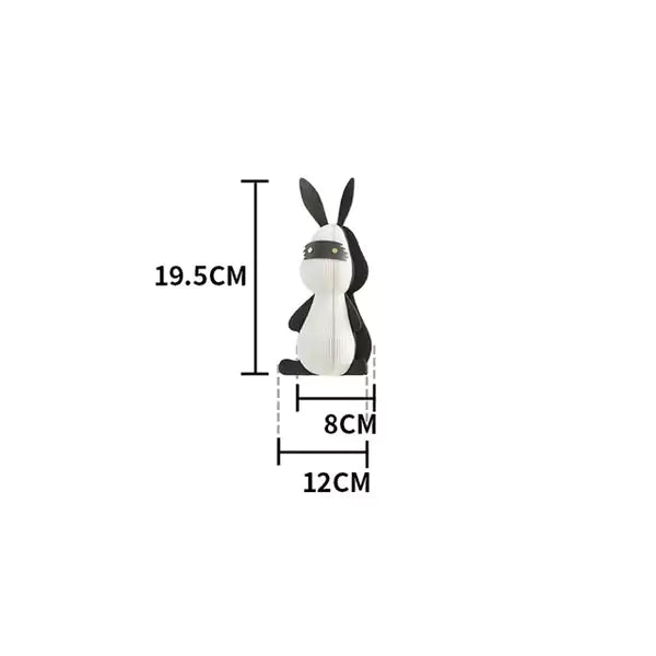 兔子擺件 │ 風琴牛皮紙折疊家具 | ihpaper - Design Chicken創意購物平台