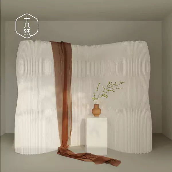 摺疊輕曲紙牆 │ 風琴牛皮紙折疊家具 | ihpaper - Design Chicken創意購物平台