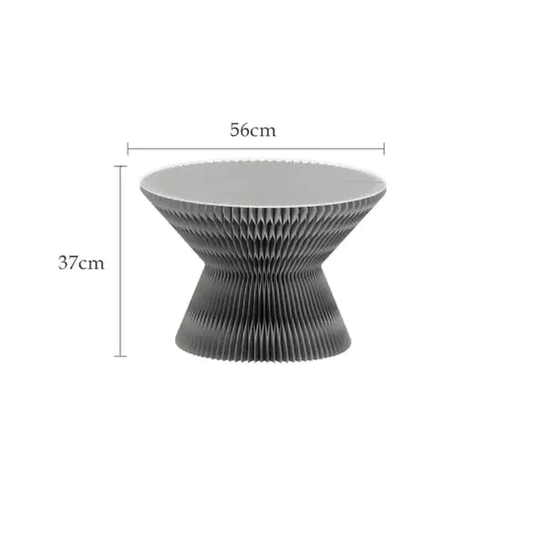 沙漏茶几 │ 風琴牛皮紙折疊家具 | ihpaper - Design Chicken創意購物平台