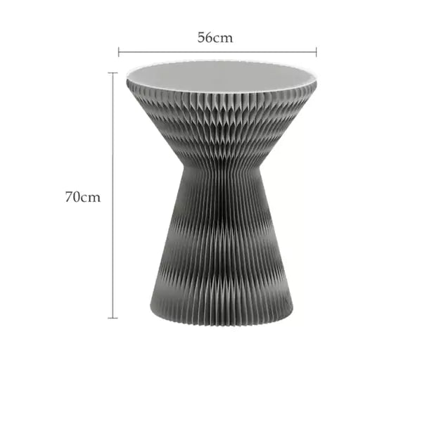 沙漏茶几 │ 風琴牛皮紙折疊家具 | ihpaper - Design Chicken創意購物平台