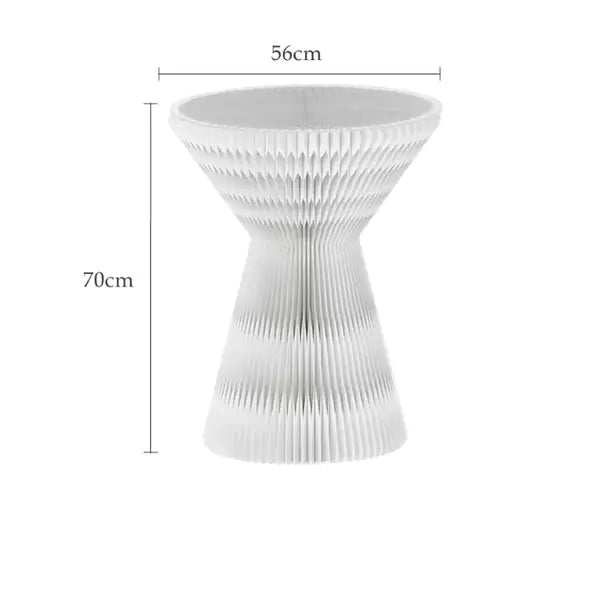 沙漏茶几 │ 風琴牛皮紙折疊家具 | ihpaper - Design Chicken創意購物平台