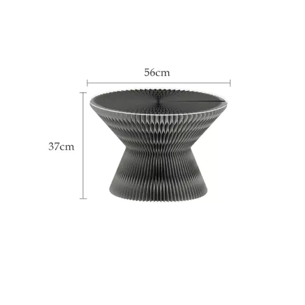 沙漏茶几 │ 風琴牛皮紙折疊家具 | ihpaper - Design Chicken創意購物平台