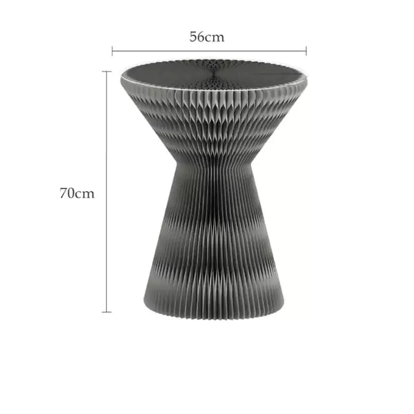 沙漏茶几 │ 風琴牛皮紙折疊家具 | ihpaper - Design Chicken創意購物平台