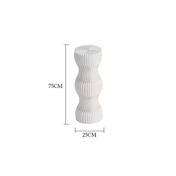 波浪圓柱展架 │ 風琴牛皮紙折疊家具 | ihpaper（一套兩件） - Design Chicken創意購物平台