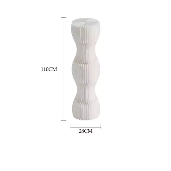 波浪圓柱展架 │ 風琴牛皮紙折疊家具 | ihpaper（一套兩件） - Design Chicken創意購物平台