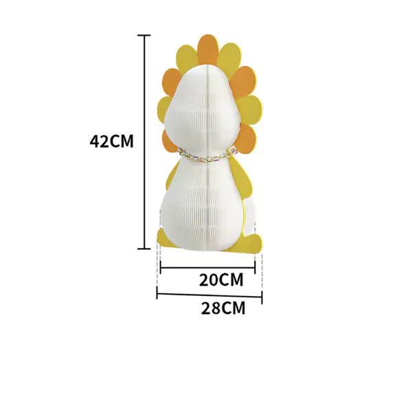 獅子擺件 │ 風琴牛皮紙折疊家具 | ihpaper - Design Chicken創意購物平台