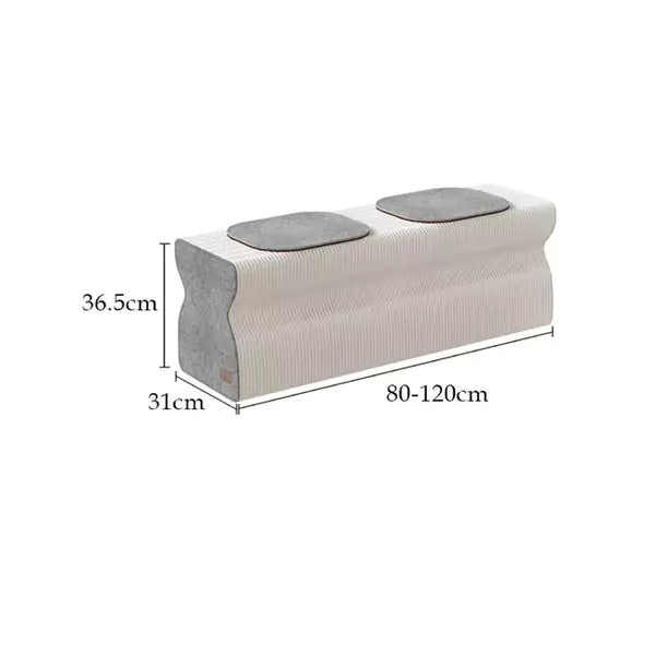 褶疊吐司長櫈 │ 風琴牛皮紙折疊家具 | ihpaper（一套兩件） - Design Chicken創意購物平台