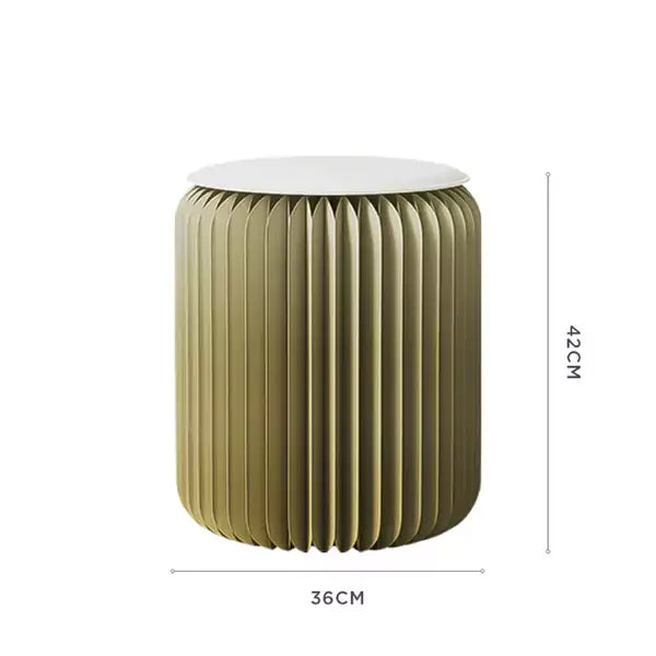 褶疊漸變櫈 │ 風琴牛皮紙折疊家具 | ihpaper（一套兩件） - Design Chicken創意購物平台